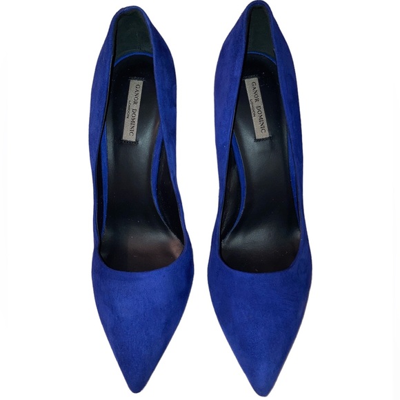 GANOR DOMINIC APOLLO 3D-DETAIL SUEDE PUMPS IN BLUE - Picture 6 of 16